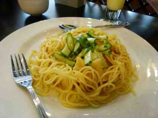 A noodle dish